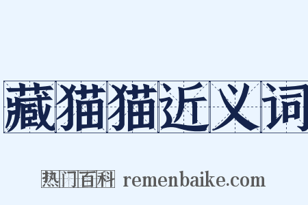 藏猫猫近义词是什么意思的图片